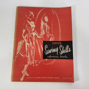 Vintage Singer Sewing Skills Reference Paperback 1955 Book
